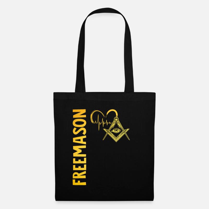 Masonic Freemasonry Fraternal - Stoffbeutel - Schwarz