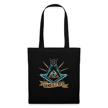 Masonic Freemasonry Fraternal - Stoffbeutel - Schwarz - Vorne