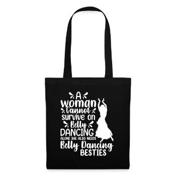 Belly Dancing Dancer Swing Salsa Ballet Dancer - Stoffbeutel - Schwarz - Vorne