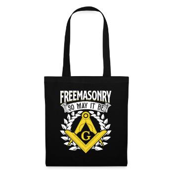 Masonic Freemasonry Fraternal - Stoffbeutel - Schwarz - Vorne