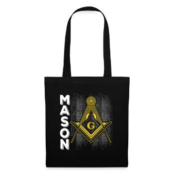 Masonic Freemasonry Fraternal - Stoffbeutel - Schwarz - Vorne