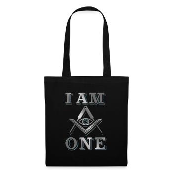 Masonic Freemasonry Fraternal - Stoffbeutel - Schwarz - Vorne