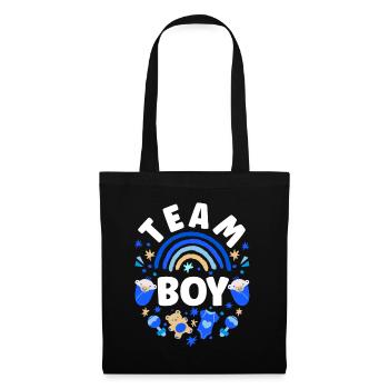 Gender Reveal Babyboy Baby Shower - Stoffbeutel - Schwarz - Vorne