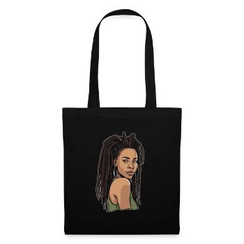 Rasta Hair Dreadlocks Dreads - Tote Bag - black - Front