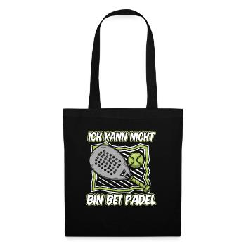 Padel No Puedo Tengo Padel - Stoffbeutel - Schwarz - Vorne