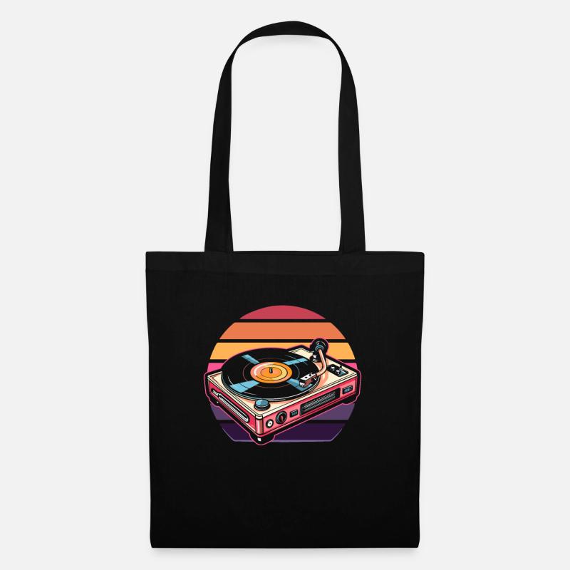 Vinyl Record Collector - Tote Bag - black