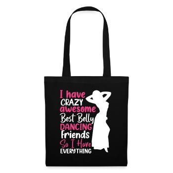 Citations de danse drôles Danseur drôle Raqs sharqi Swing - Sac en tissu - noir - Devant