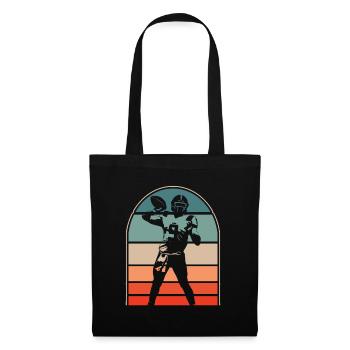 Football américain - Sac en tissu - noir - Devant