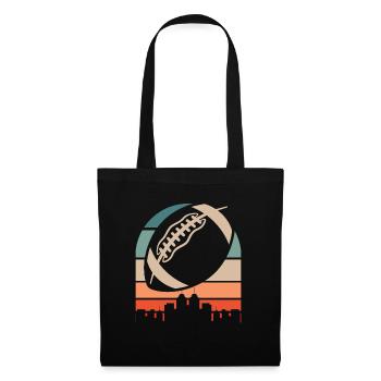 American Football - Stoffbeutel - Schwarz - Vorne
