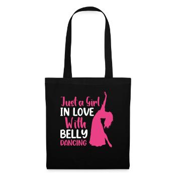 Funny Belly Dancer, Swing Dancer Hip Ballet Dancer - Stoffbeutel - Schwarz - Vorne