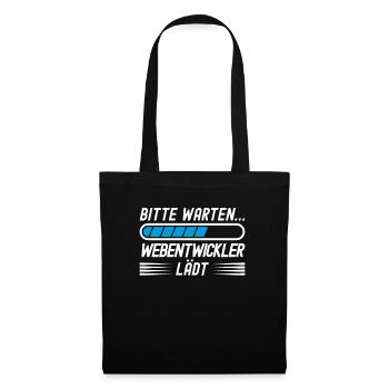 Webentwickler Programmierer UI/UX-Designer - Stoffbeutel - Schwarz - Vorne