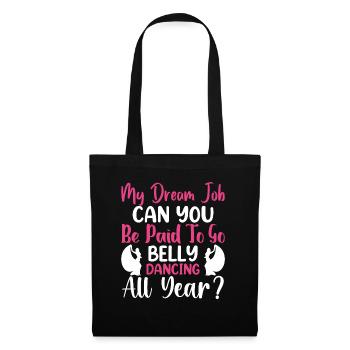 Citations de danse drôles Danseur drôle Raqs sharqi Swing - Sac en tissu - noir - Devant