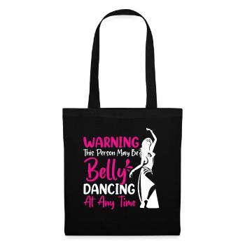 Citations de danse drôles Danseur drôle Raqs sharqi Swing - Sac en tissu - noir - Devant