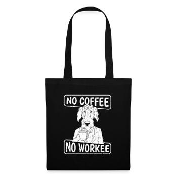 Coffee Cafe Irish Wolfhound - Tote Bag - black - Front