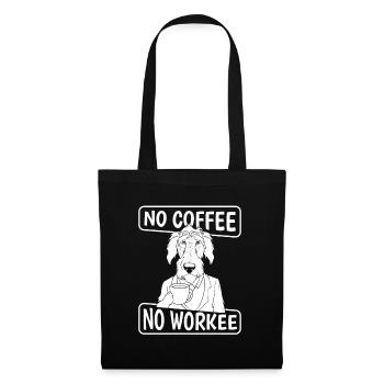 Café Café Irish Wolfhound - Sac en tissu - noir - Devant
