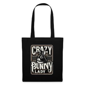 Folle Bunny Lady - Sac en tissu - noir - Devant