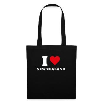 I Love New Zealand Heart New Zealand Gift - Tote Bag - black - Front