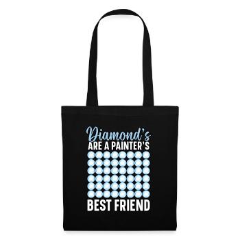 Outils à main pour peinture diamant, peintre diamant - Sac en tissu - noir - Devant