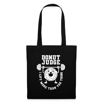 Donut Fitness Funny Donut Gym - Tote Bag - black - Front