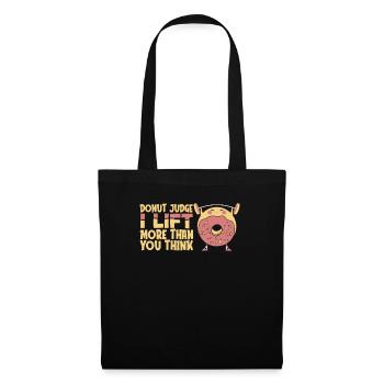Donut Fitness Funny Donut Gym - Tote Bag - black - Front