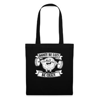 Donut Fitness Funny Donut Gym - Tote Bag - black - Front