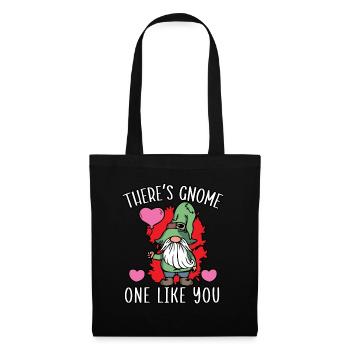 Gnome Valentine's Day Gardening Garden Gnome Liebha - Tote Bag - black - Front