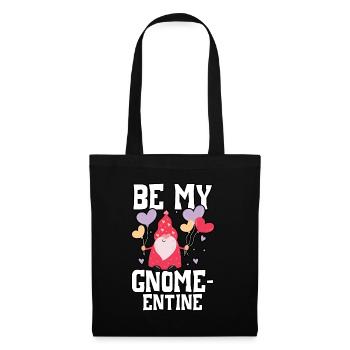Gnome Valentine's Day Gardening Garden Gnome Liebha - Tote Bag - black - Front