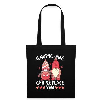 Gnome Valentine's Day Gardening Garden Gnome Liebha - Tote Bag - black - Front