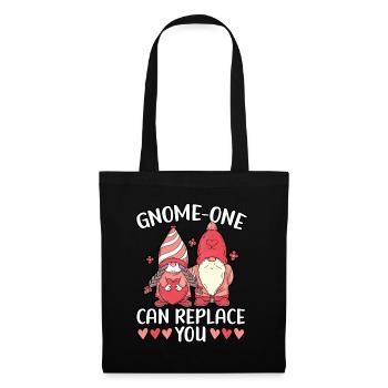 Gnome Valentine's Day Gardening Garden Gnome Liebha - Tote Bag - black - Front