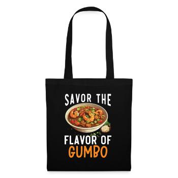 Gumbo Lover Foodie Louisiane Cuisine Cajun Cuisine - Sac en tissu - noir - Devant