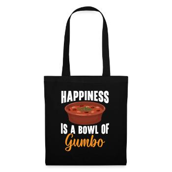 Gumbo Lovers Foodie Louisiane Manger Cuisine Cajun - Sac en tissu - noir - Devant