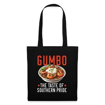 Gumbo Lovers Foodie Louisiane Manger Cuisine Cajun - Sac en tissu - noir - Devant