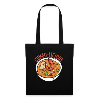 Gumbo Lovers Foodie Louisiane Manger Cuisine Cajun - Sac en tissu - noir - Devant
