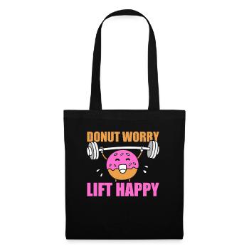 Donut Fitness Funny Donut Gym - Sac en tissu - noir - Devant