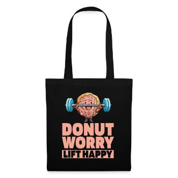Donut Fitness Funny Donut Gym - Tote Bag - black - Front
