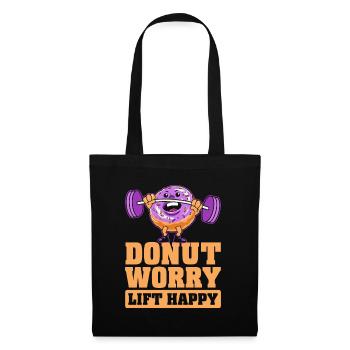 Donut Fitness Funny Donut Gym - Tote Bag - black - Front