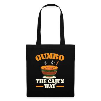 Gumbo Lovers Foodie Louisiane Manger Cuisine Cajun - Sac en tissu - noir - Devant