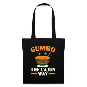 Gumbo Lovers Foodie Louisiane Manger Cuisine Cajun - Sac en tissu - noir - Devant