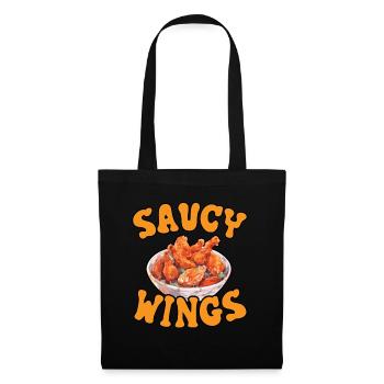 Buffalo Wings Foodie American Food Chicken - Tote Bag - black - Front