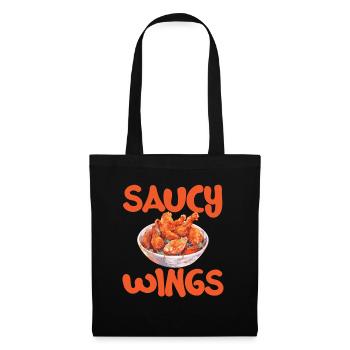 Buffalo Wings Foodie American Food Chicken - Tote Bag - black - Front