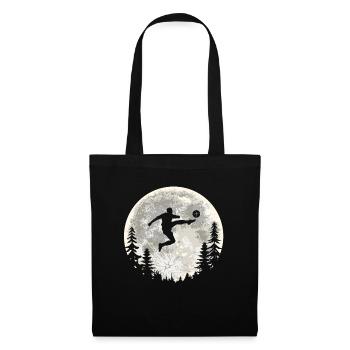 Football Football Lune - Sac en tissu - noir - Devant