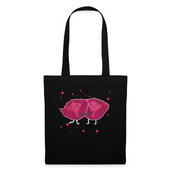 Cute Red Cabbage Couple Hugging Red Cabbage Lovers - Tote Bag - black - Front