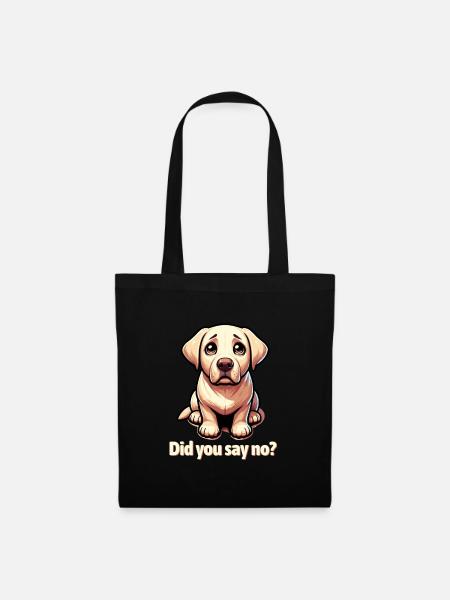 Süßer Labrador Retriever - Stoffbeutel - Schwarz