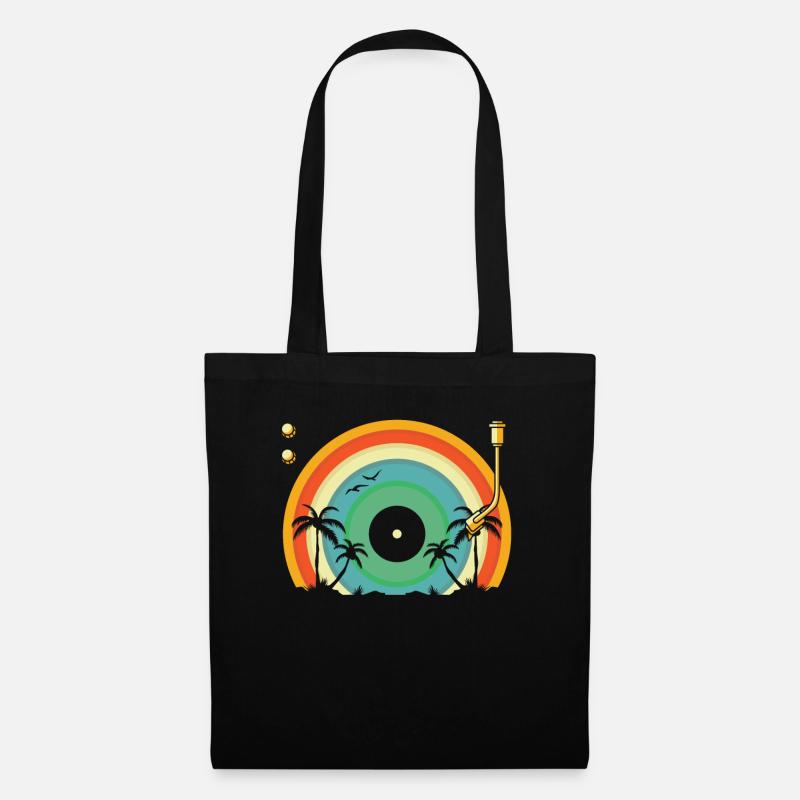 Collectionneur de disques vinyles - Sac en tissu - noir