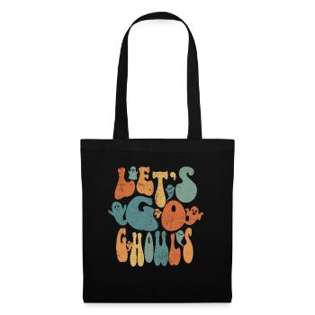 Let's Go Ghouls Funny Retro Halloween Girls - Tote Bag - black - Front