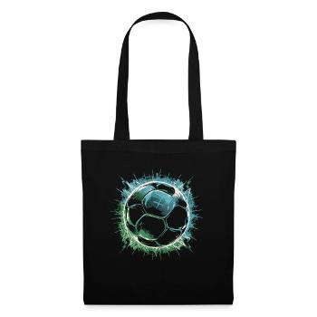 Joueurs de football - Sac en tissu - noir - Devant