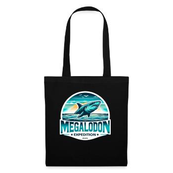 Epic Megalodon Expedition | Shark Lover Adventure - Tote Bag - black - Front