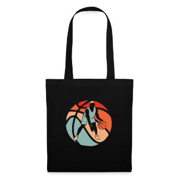 Joueur de basket-ball - Sac en tissu - noir - Devant