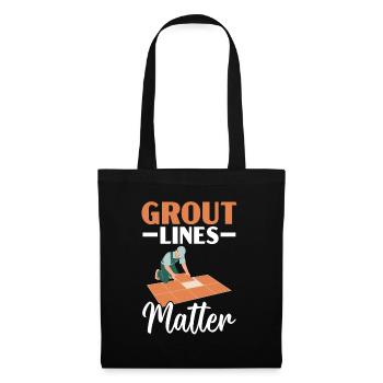 Carreleur Profession Carrelage Couche De Sol Carrelage - Sac en tissu - noir - Devant
