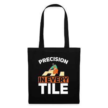 Carreleur Profession Carrelage Couche De Sol Carrelage - Sac en tissu - noir - Devant